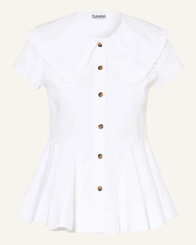 Ganni Bluse Weiss