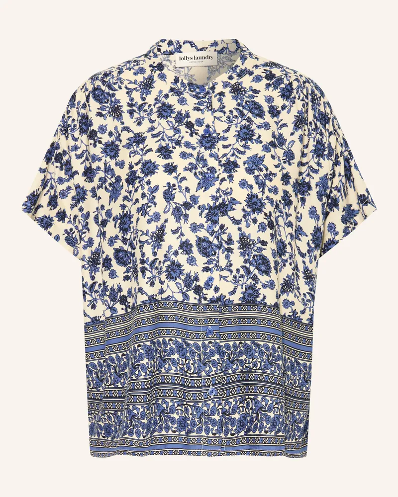 Lollys Laundry Bluse Myall blau Creme