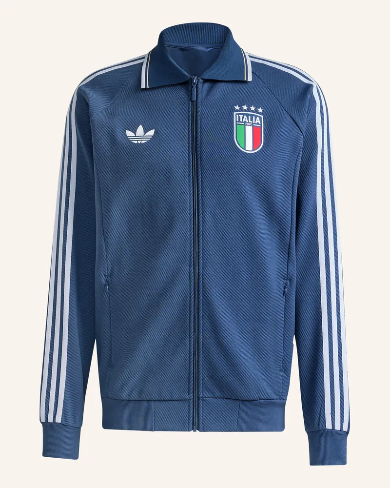 adidas Trainingsjacke Figc Italien blau Blaugrau