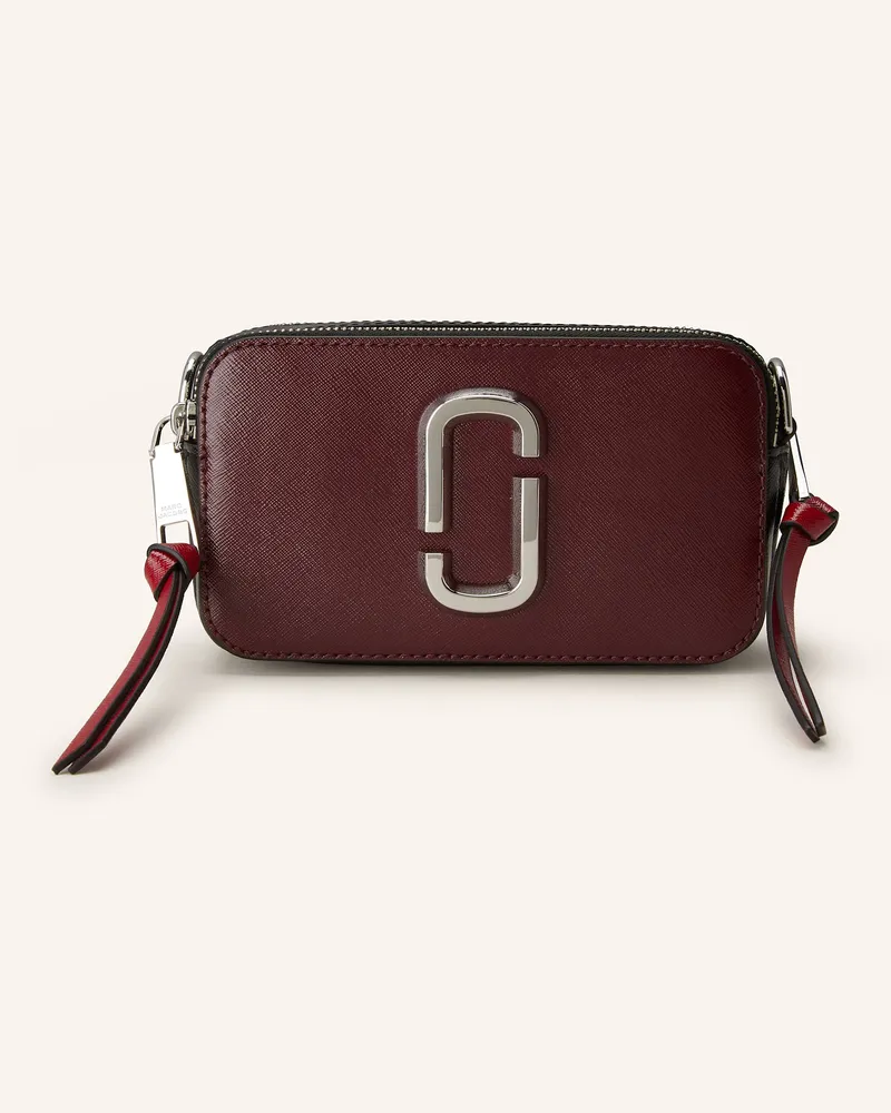 Marc Jacobs Saffiano-Umhängetasche SNAPSHOT Dunkelrot