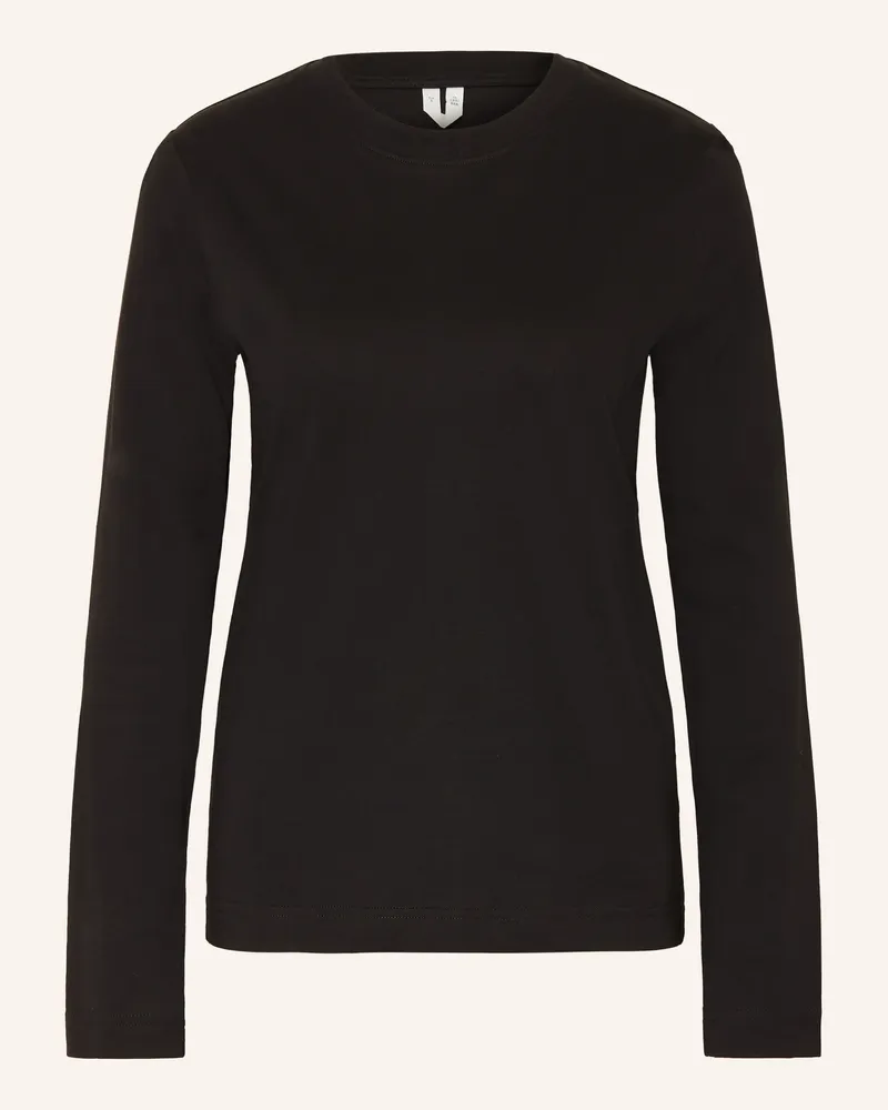 Arket Longsleeve schwarz Schwarz