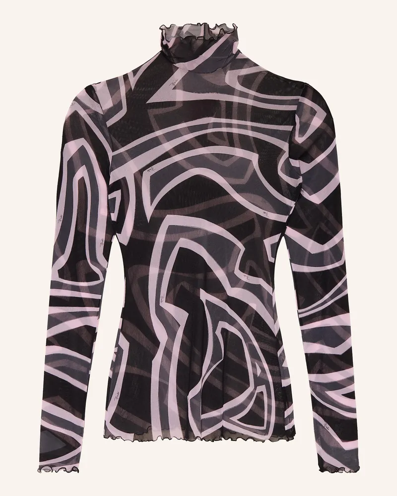 Emilio Pucci Longsleeve aus Mesh Schwarz