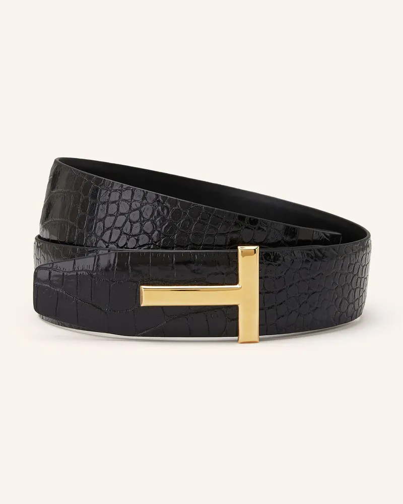 Tom Ford Gürtel zum Wenden Schwarz
