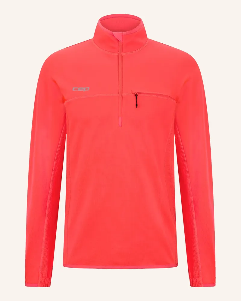 CEP Longsleeve Core Run Thermal Zip Shirt 2.0 pink Neonorange
