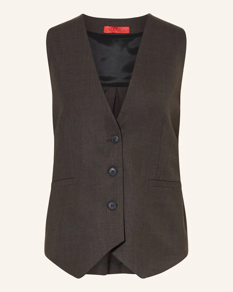 MAX&Co. Blazerweste Color braun Schwarz