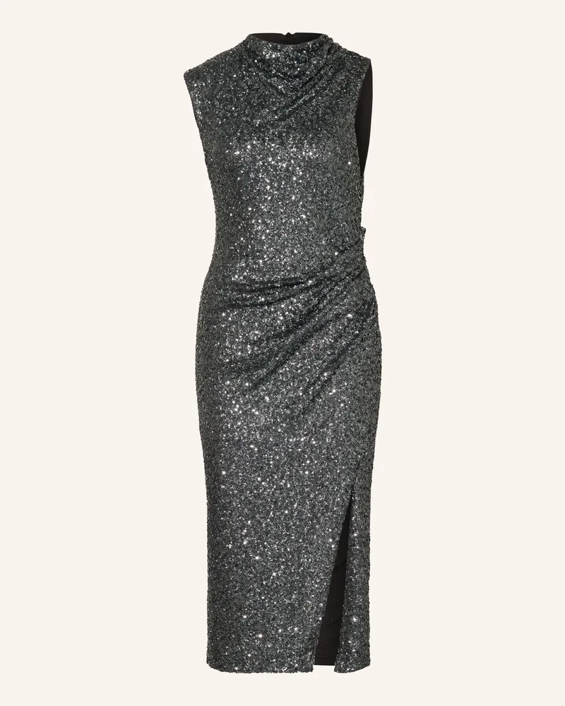 HUGO BOSS Cocktailkleid Enany Mit Pailletten silber Platin