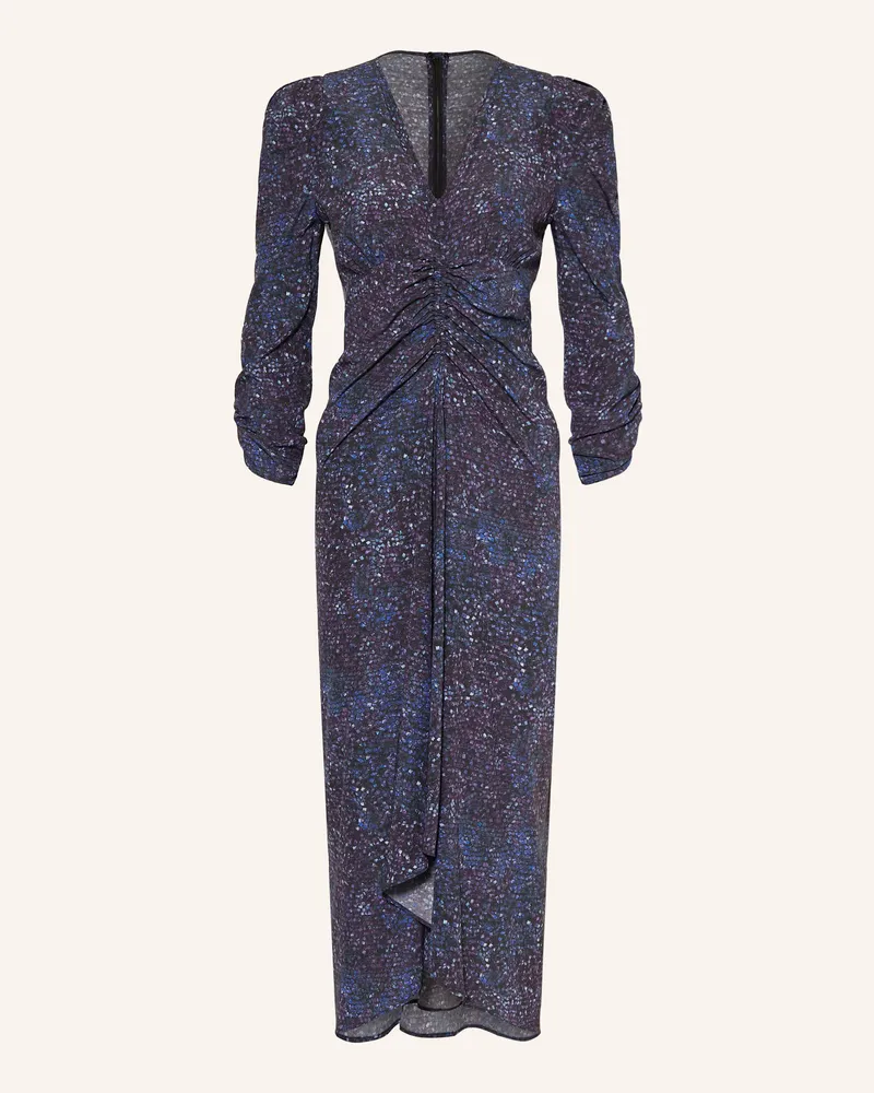 Isabel Marant Cocktailkleid ALBINI aus Seide mit 3/4-Arm Dunkelblau
