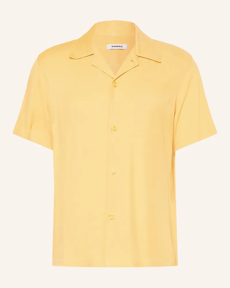 Sandro Resorthemd Regular Fit gelb Gelb