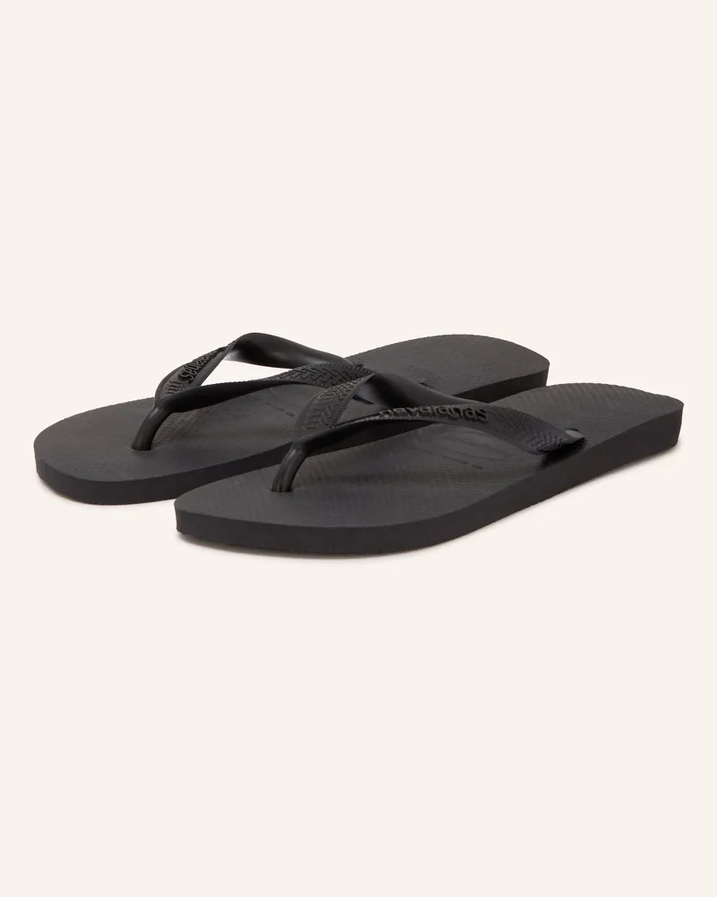 Havaianas Zehentrenner Top schwarz Schwarz