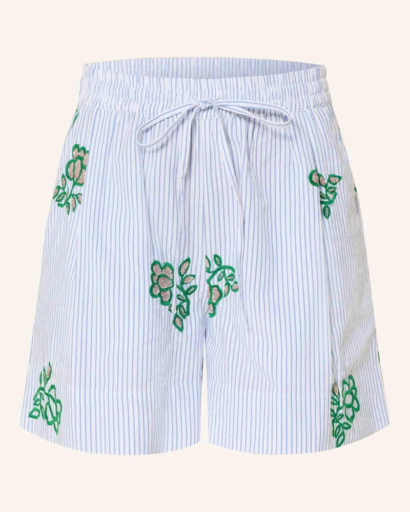 Essentiel Shorts JUSTE mit Pailletten Weiss