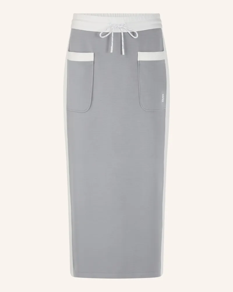 Marc Cain Sweatrock mit Galonstreifen Grau