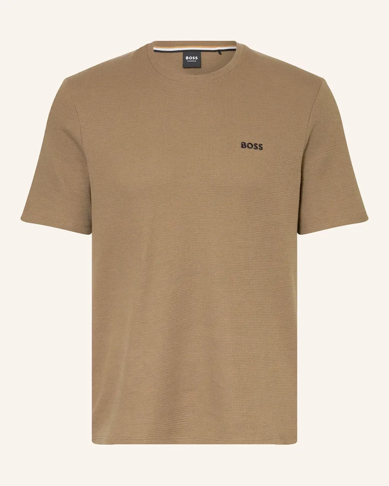 HUGO BOSS Schlafshirt Braun
