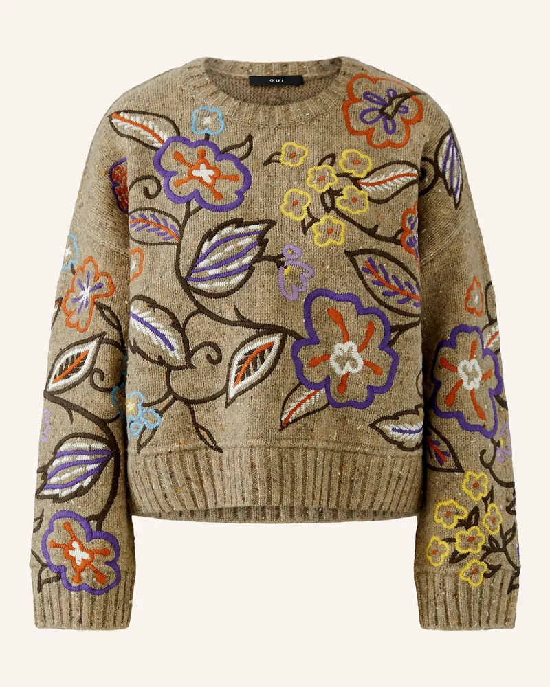 Oui  Pullover beige Camel
