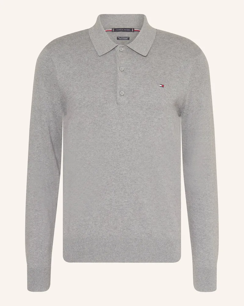 Tommy Hilfiger Strick-Poloshirt Grau