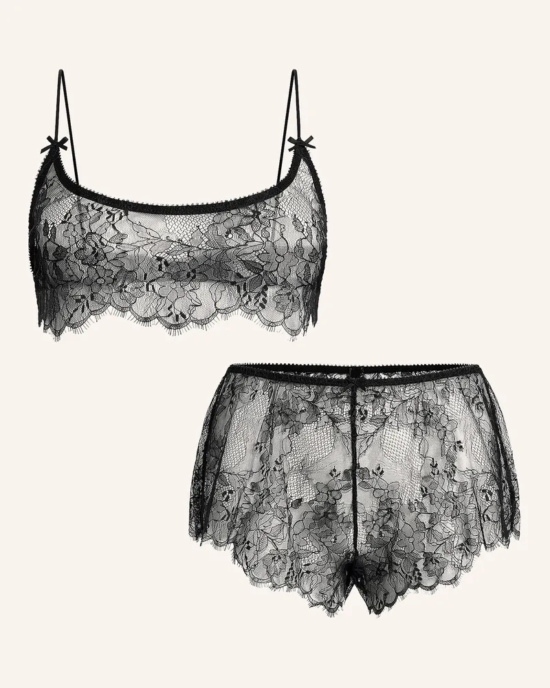 SKIMS Set ULTRA FINE: Bustier und Panty Schwarz