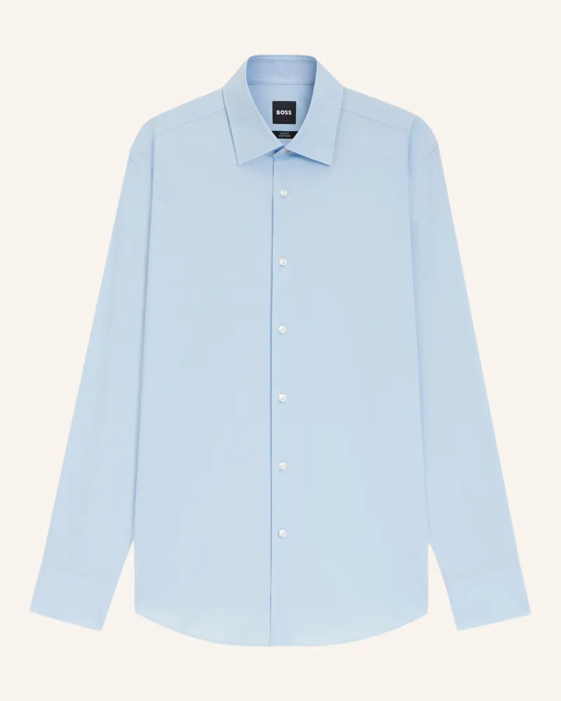 HUGO BOSS Business Hemd H-HANK-K-C3-261 Slim Fit Hellblau