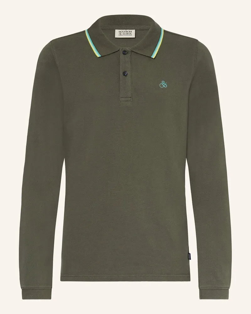 Scotch&Soda Piqué-Poloshirt Grün