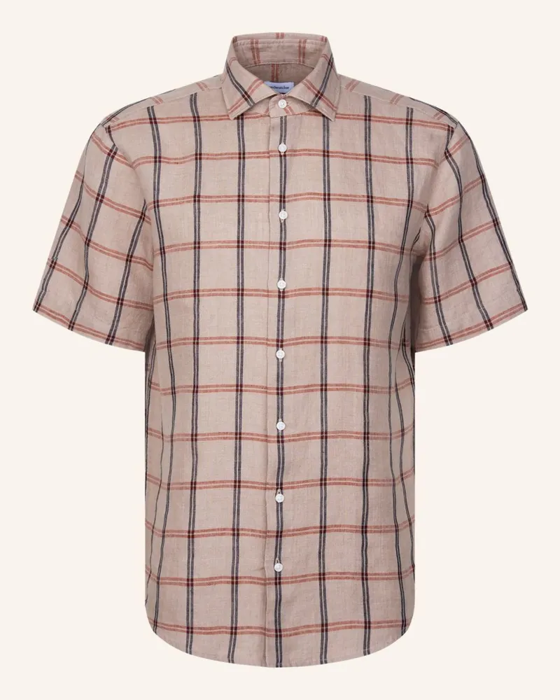 Seidensticker Leinenhemd Regular Fit beige Beige