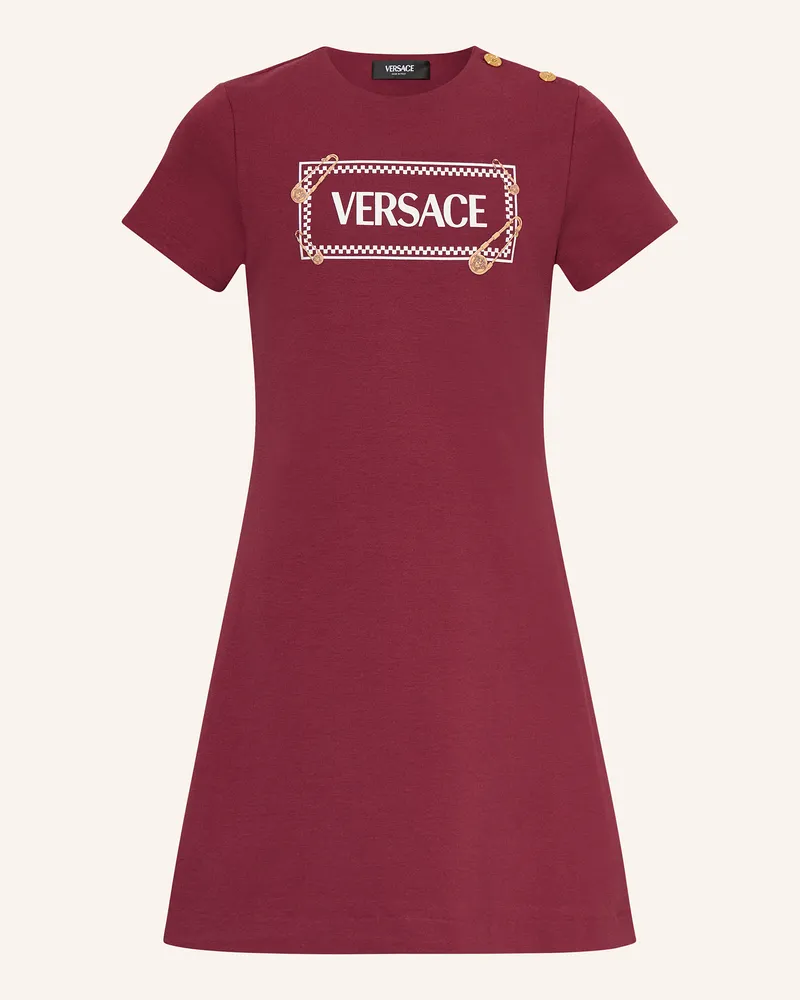 Versace Jerseykleid Dunkelrot