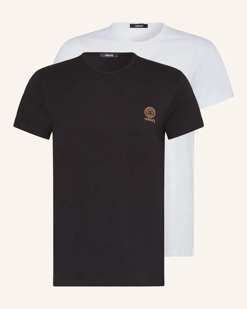 Versace 2er-Pack T-Shirts Schwarz