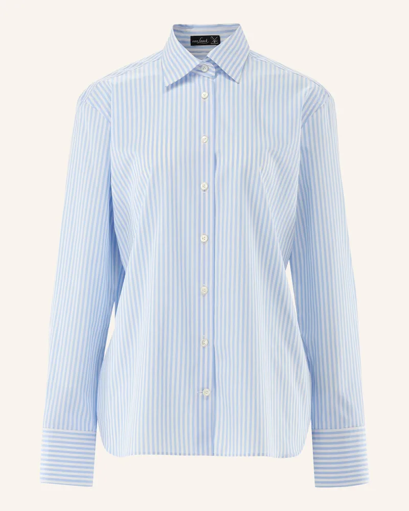 van Laack Bluse Modern Fit blau Hellblau
