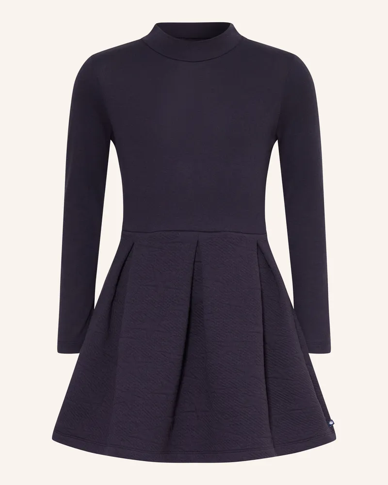 Petit Bateau Kleid Im Materialmix blau Dunkelblau