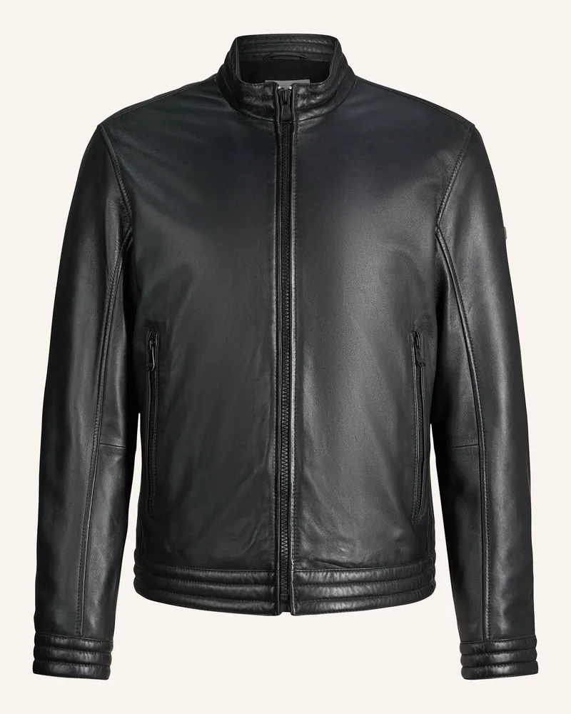 JOOP! Lederjacke schwarz Schwarz