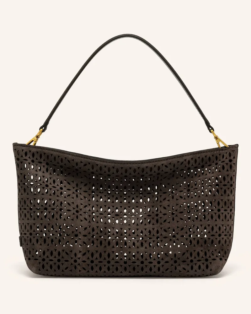 Gianni Chiarini Schultertasche mit Cut-outs Taupe