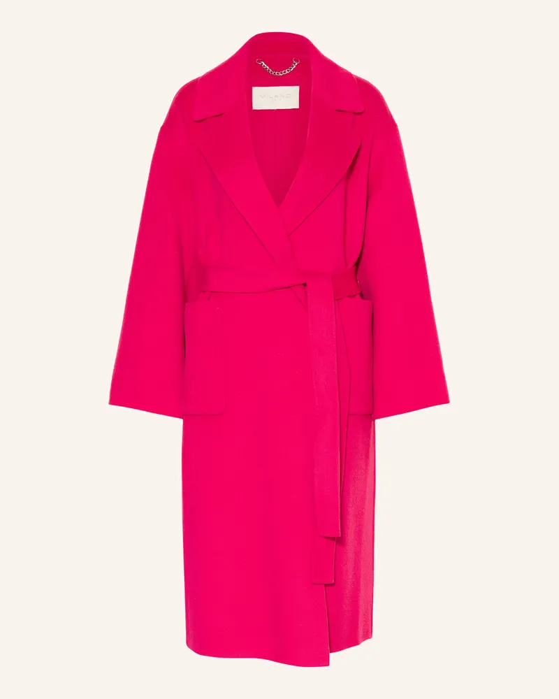 Milano Italy Wollmantel pink Neonpink