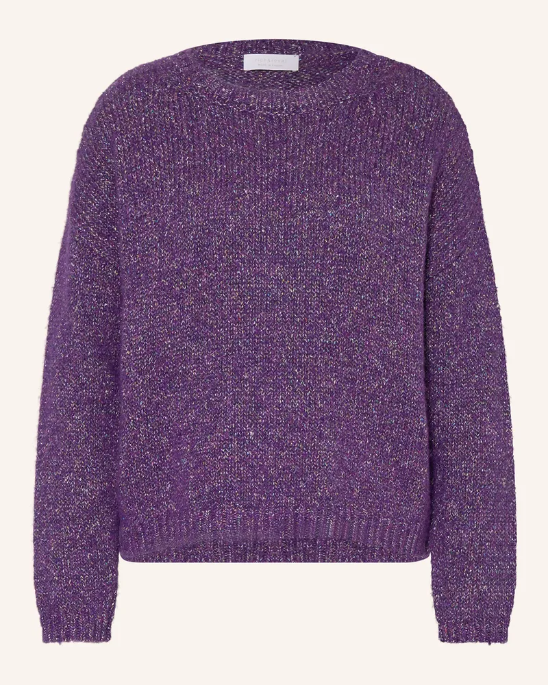Rich&Royal Pullover mit Glitzergarn Lila