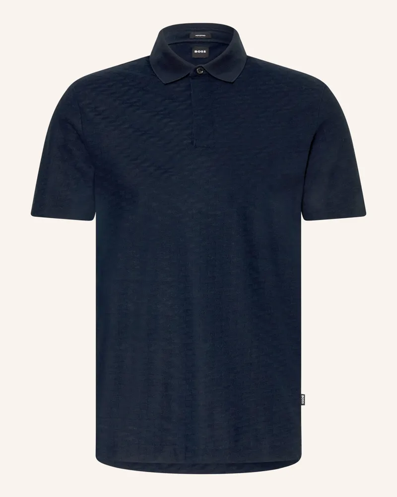 HUGO BOSS Strick-Poloshirt Pack blau Dunkelblau