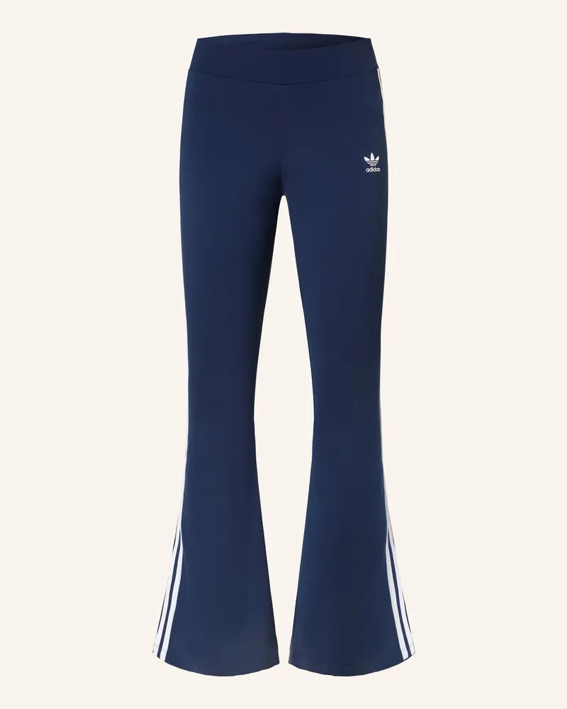 adidas Trainingshose FLARED LEGGINGS Dunkelblau