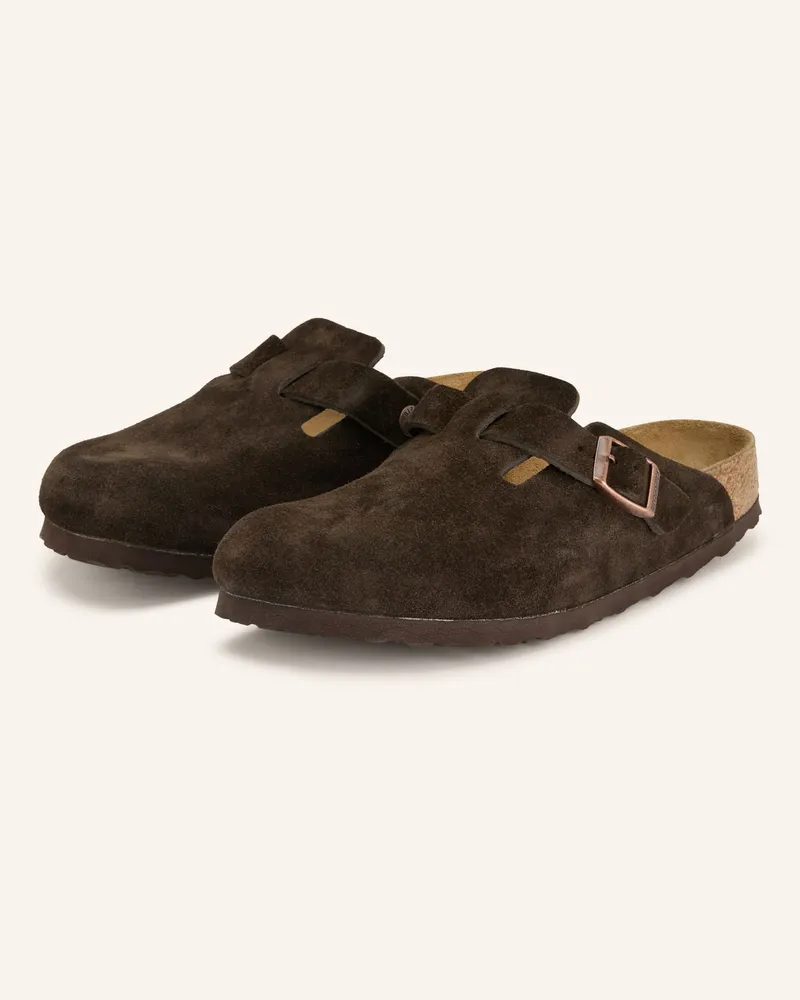 Birkenstock Pantoletten Boston braun Dunkelbraun
