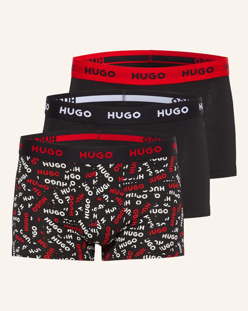 HUGO BOSS 3er-Pack Boxershorts schwarz Schwarz