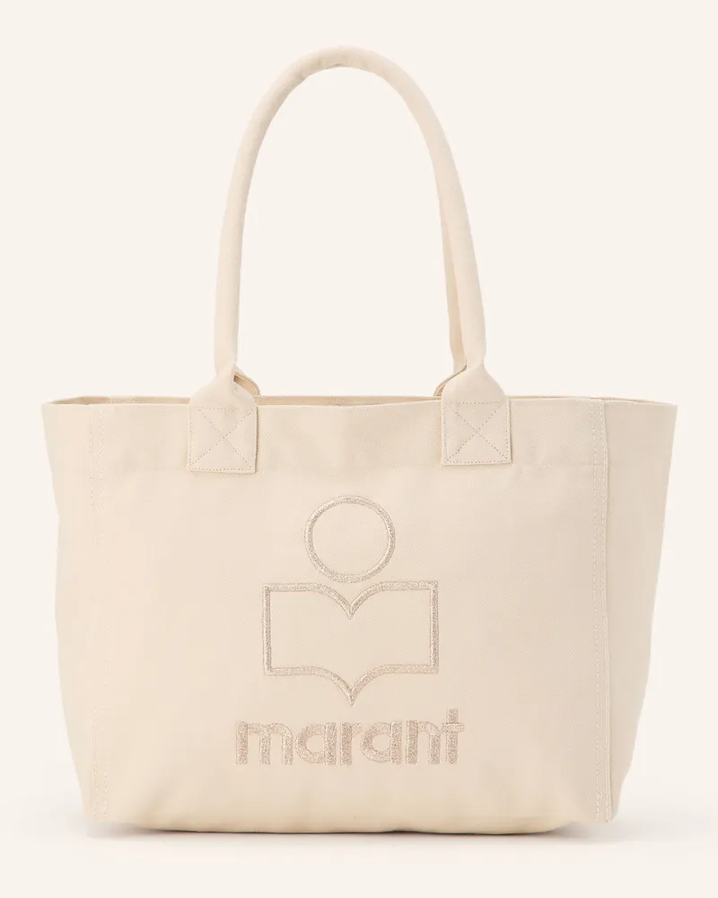 Isabel Marant Shopper Yenky Zipped Mit Glitzergarn beige Hellbraun