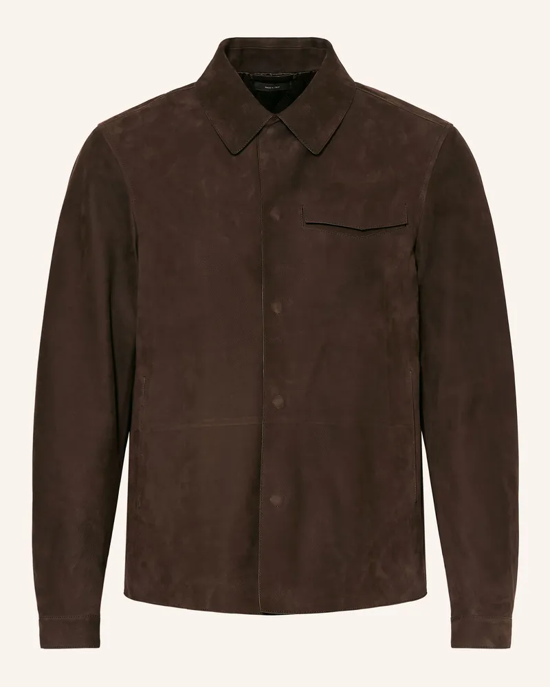 Tom Ford Lederjacke braun Dunkelbraun