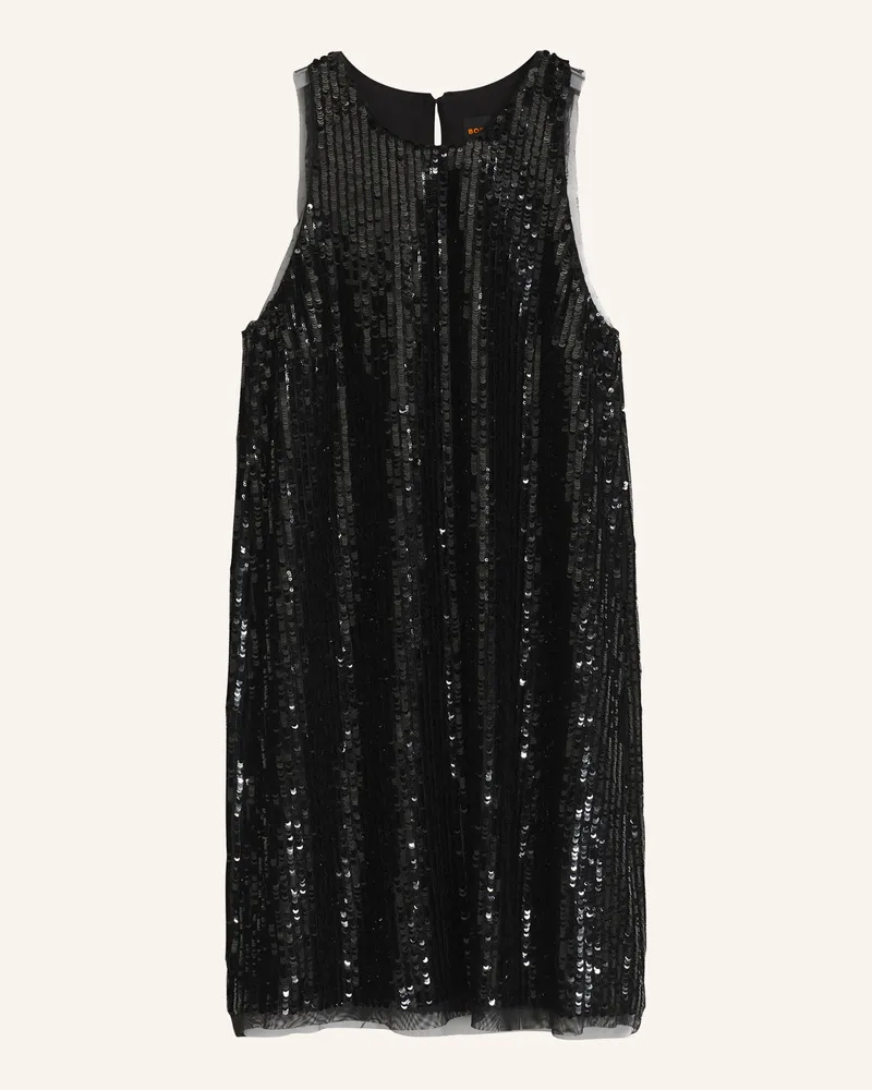 HUGO BOSS Kleid C_Dycole Regular Fit schwarz Schwarz