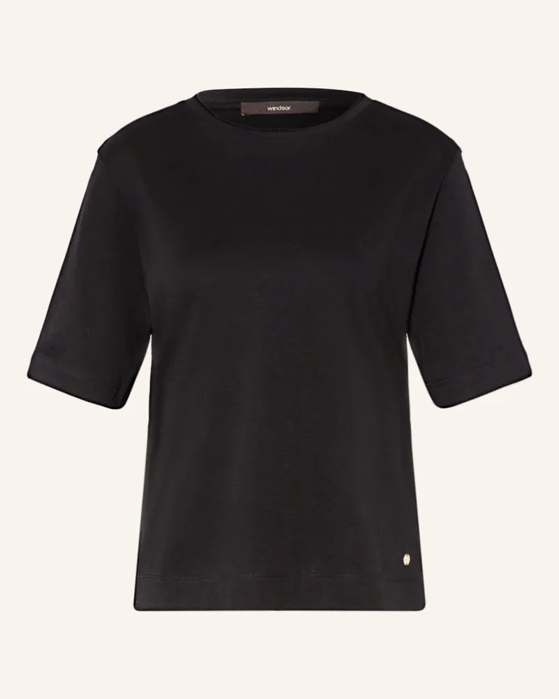 windsor. T-Shirt schwarz Schwarz
