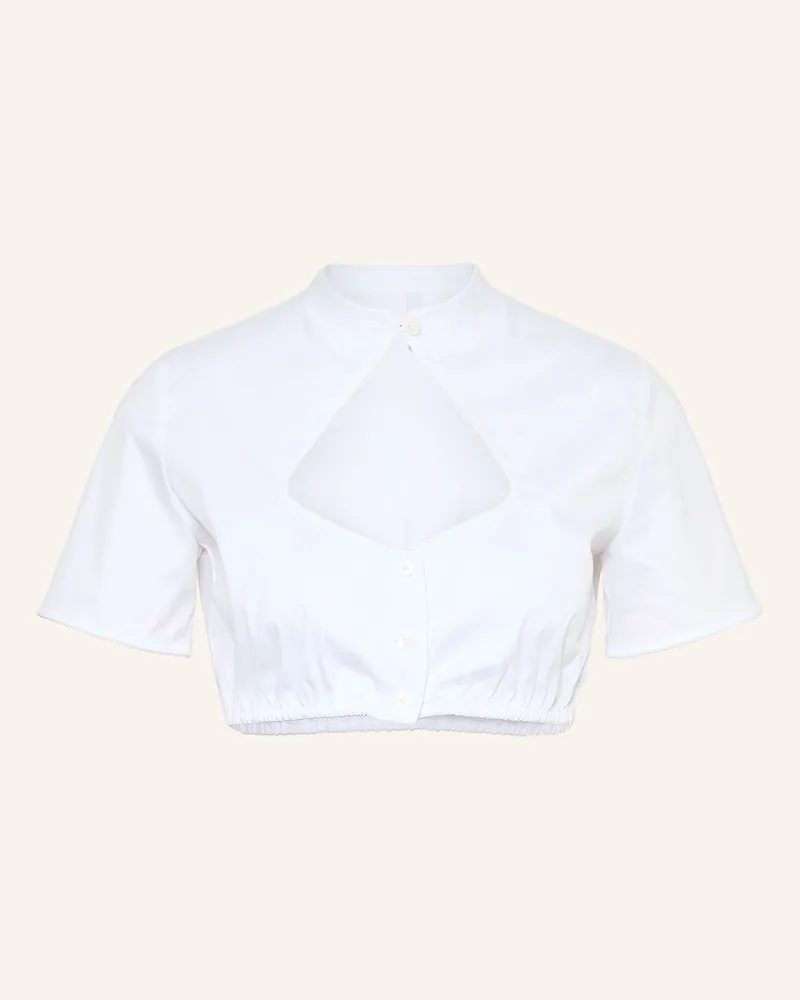 Wallmann Dirndlbluse weiss Weiss