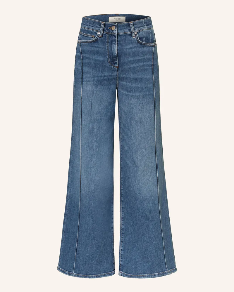 Reiss Wide Leg Jeans Heather blau 31