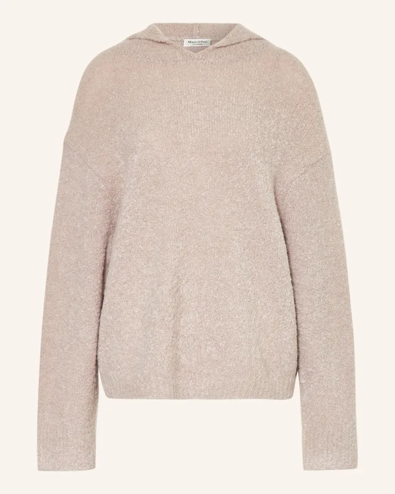 Marc O'Polo Strick-Hoodie beige Hellbraun