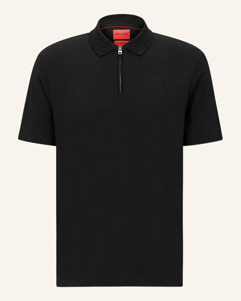 HUGO BOSS Jersey-Poloshirt DEKOK Schwarz