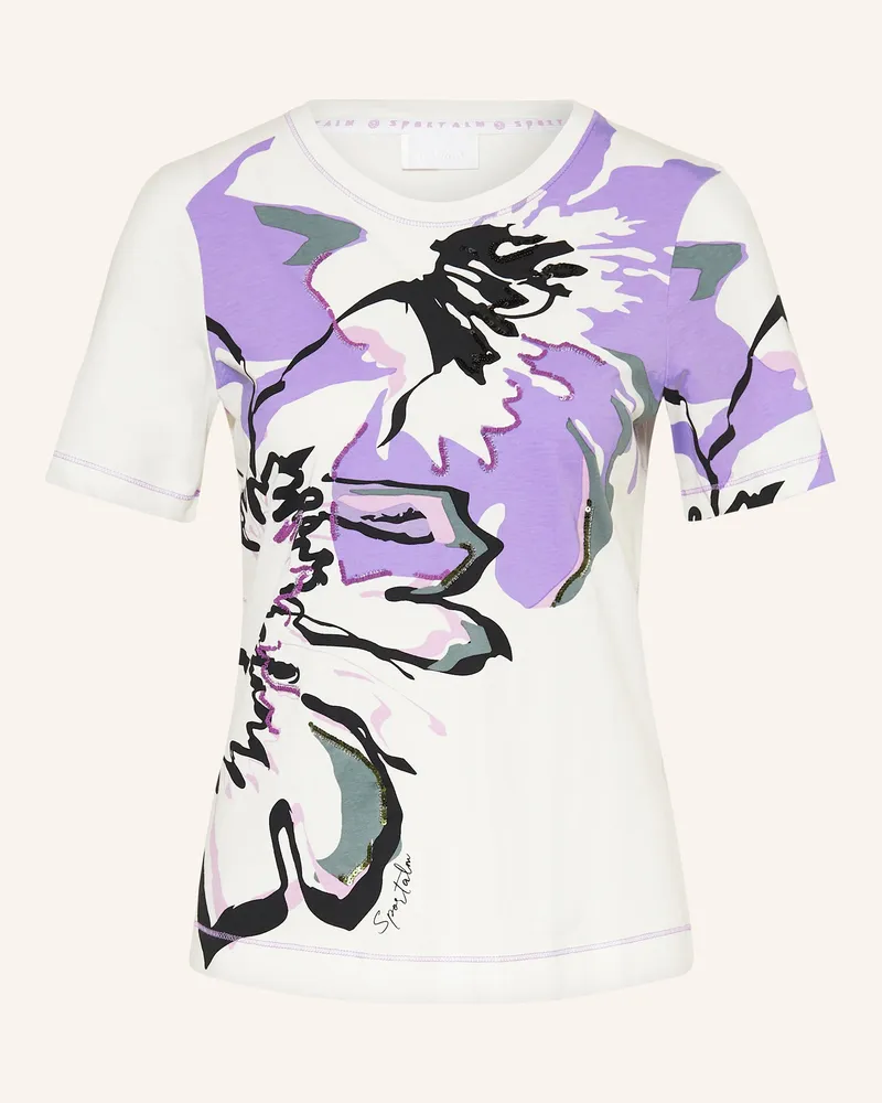 Sportalm T-Shirt mit Pailletten Weiss