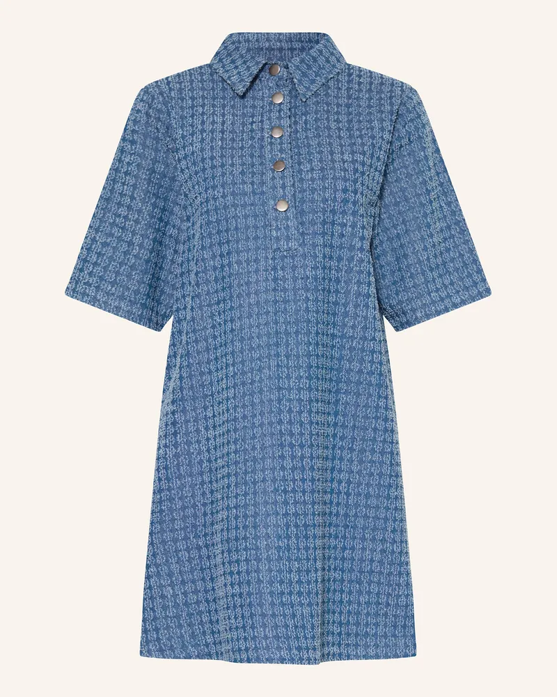 MOSS COPENHAGEN Kleid MSCHIBO mit 3/4-Arm Blau