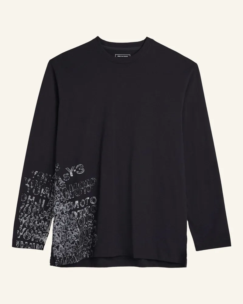 Y-3 Y-3 Gfx Langarmshirt schwarz Schwarz