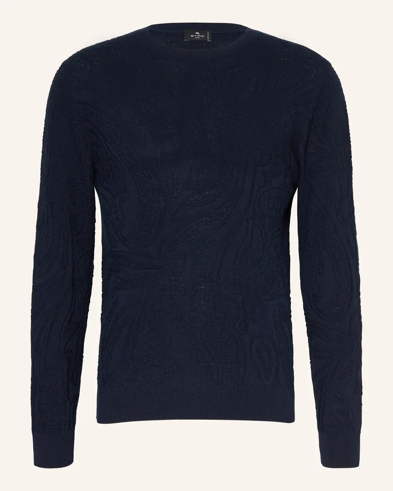 Etro Pullover blau Dunkelblau