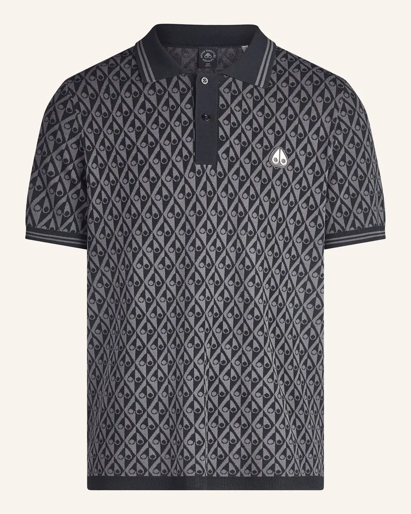 Moose Knuckles Poloshirt Apex schwarz Schwarz