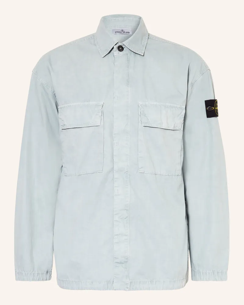Stone Island Overshirt Blaugrau