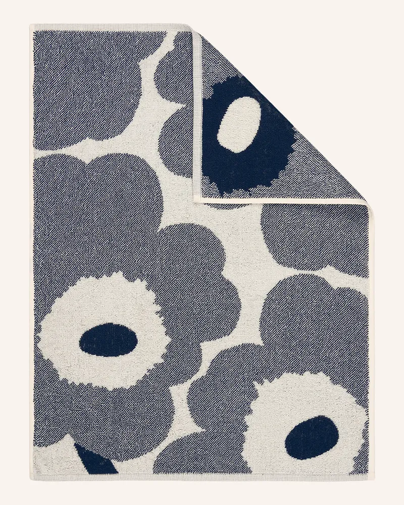 Marimekko Handtuch Unikko blau Dunkelblau