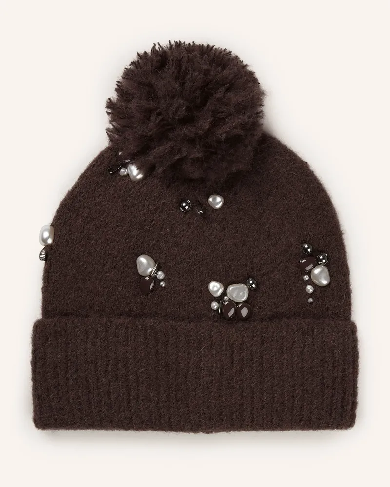Dorothee Schumacher Alpaka-Mütze braun Dunkelbraun